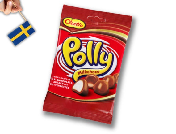 菓子 Polly Cloetta Polly MilkChoco Candy 1 Bag of 200g (7 oz.), Swedish