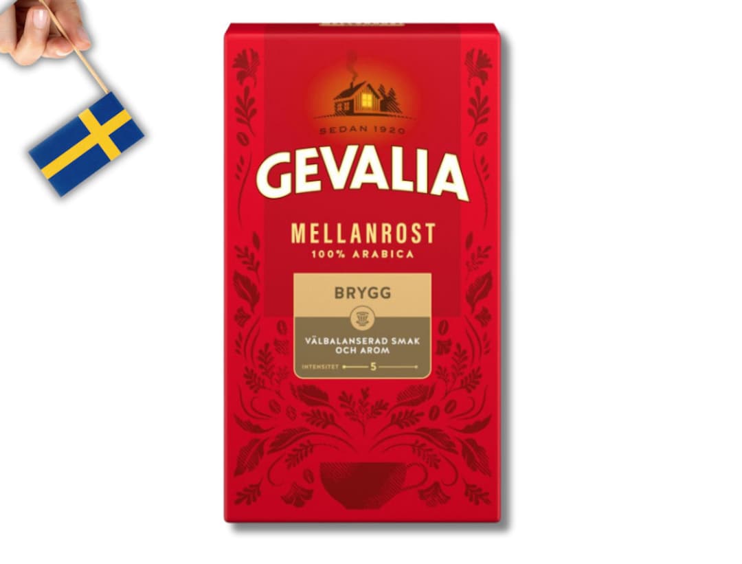 1 Pack of Gevalia Swedish Coffee 450 G 15,90 Oz, Mellanrost, Swedish