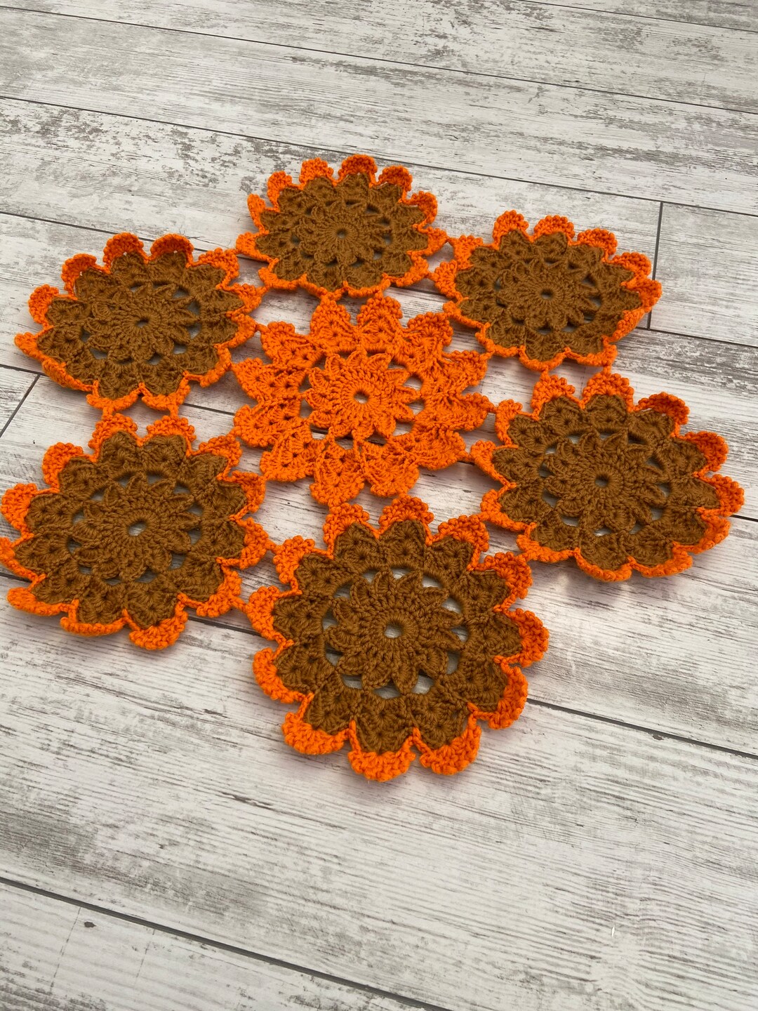 Crochet Doily Patchwork Circular Etsy