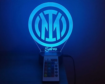 La passione dell'Inter nella tua stanza: Lampada a LED personalizzabile della tua squadra di calcio preferita