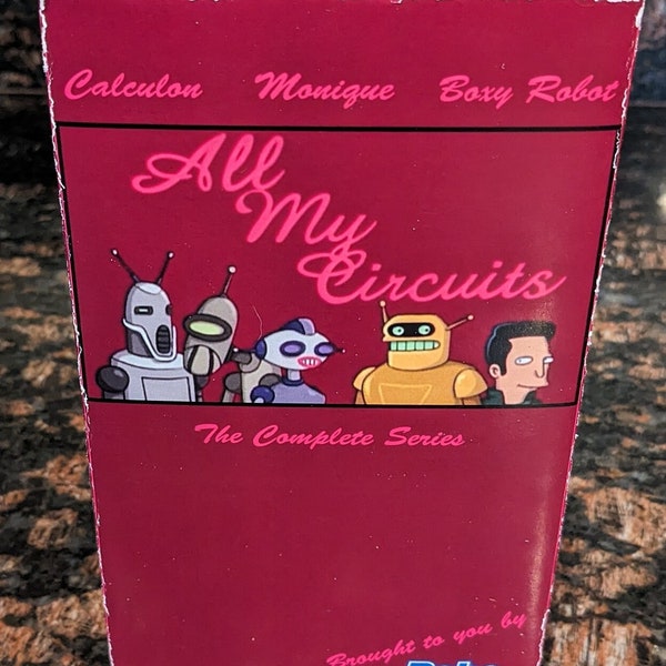Custom All My Circuits Futurama Parody VHS Playable in VCR VHS Tape Nostalgic Art Piece, Case & Tape w/ Label