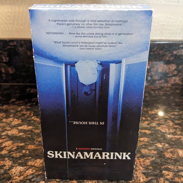 Custom Skinamarink (2022) Playable in VCR VHS Tape Nostalgic Art Piece, Case & Tape w/ Label