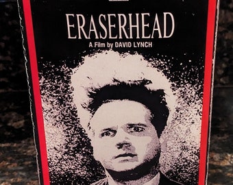 Custom Eraserhead (1977) Playable in VCR VHS Nostalgic Art Piece, Case & Tape w/ Label, Reproduction Art
