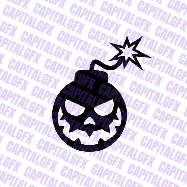 Jack O-Lantern Bomb Tuner Street Race Auto Fenster Karosserie JDM Aufkleber Banner Sun Strip Grafik SVG geschnitten Datei - Cricut und Silhouette kompatibel