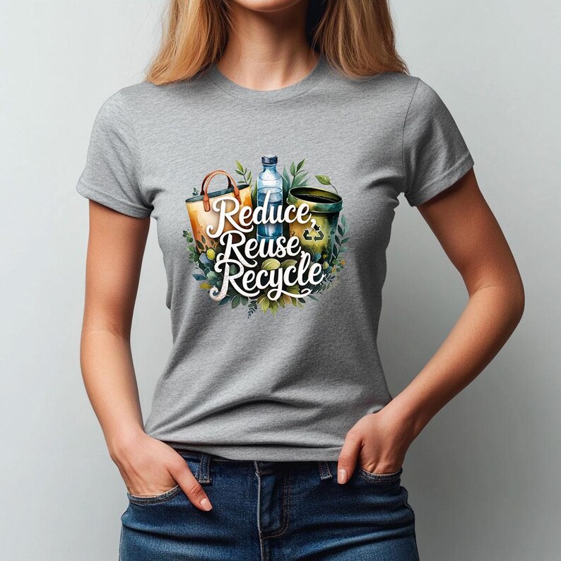 Reduce Reuse Recycle PNG: Eco-friendly Clipart (digital Download) - Etsy