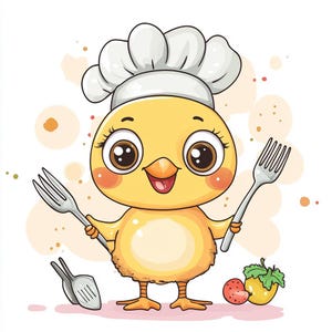 8 watercolorChef Clipart, Kitchen Clipart Bundle,PNG,JPJ Chef clipart Bundle, Instant Digital Download,comercial use digital file