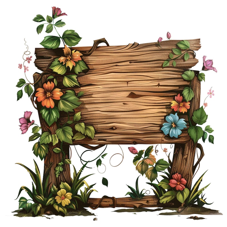 6 Wooden Sign High Quality Printable Clipart File Png,jpj Using This ...