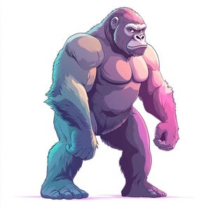8 Gorilla Clipart Cute Gorilla PNG,JPJ Safari Animal Clipart Jungle Zoo Animal Clipart Nursery Art| Commercial Use Clipart Transparent files