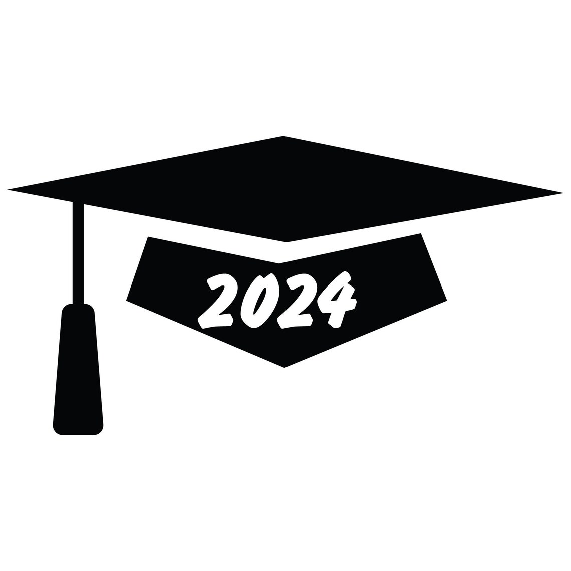 Graduation Cap 2024 SVG, Graduation Cap Silhouette, Class of 2024