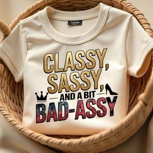 Classy Sassy PNG: Badass Woman Sublimation Design (Digital Download)