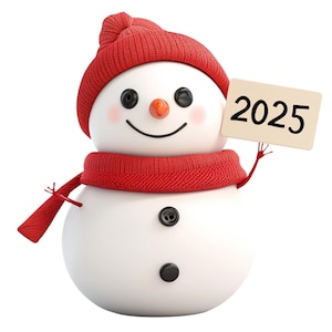 12 Watercolor Cute Snowman Clipart, png,jpj, Cute Snowman Clipart, Snowman Png, 2025 Snowman Clipart, Comercial use, junk jornal, T Shirt