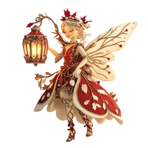 Watercolor Fairy Girl Clipart: Whimsical Princess Designs (PNG, JPG)