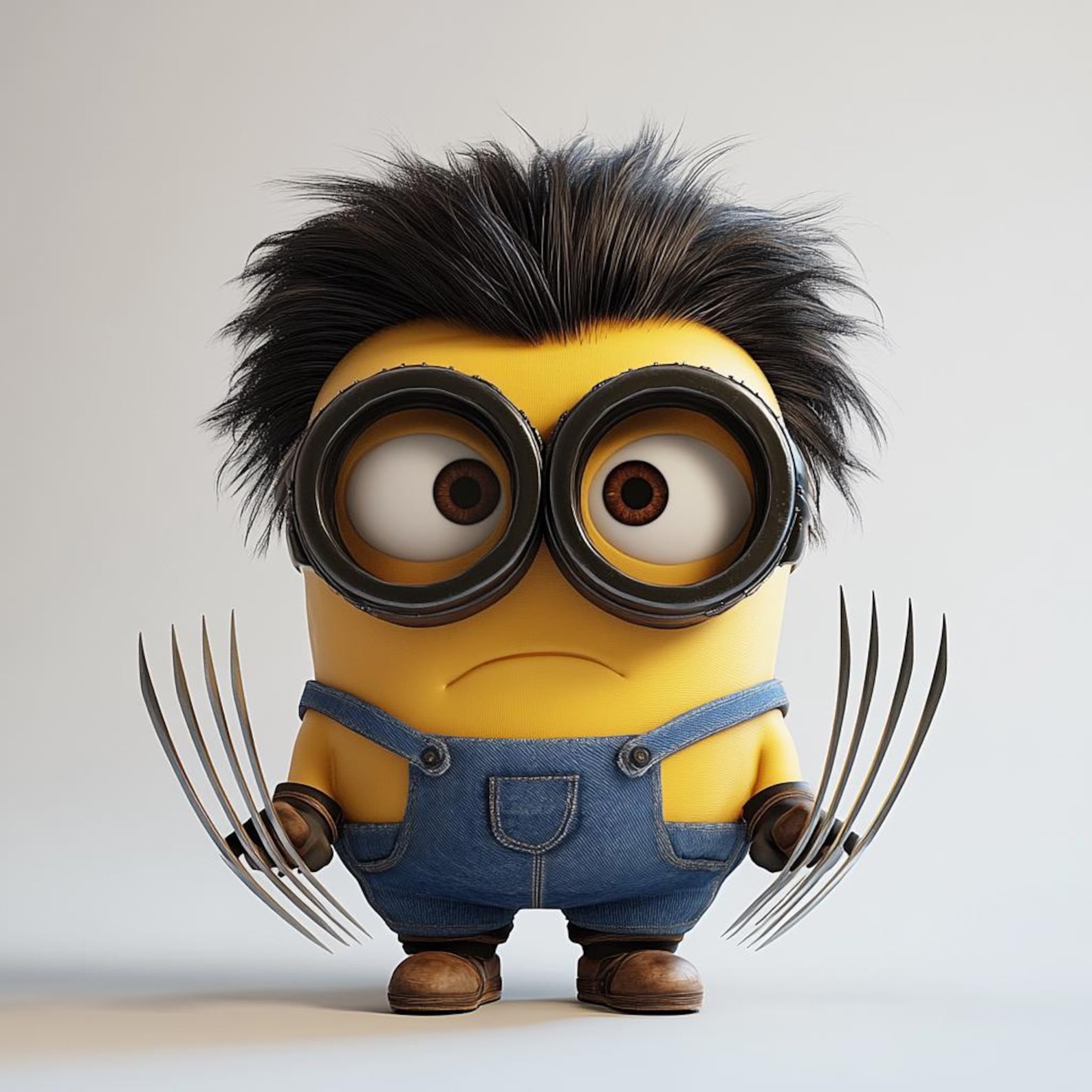 Minion Wolverine Clipart: Superhero PNG Images (digital File) - Etsy