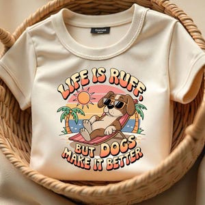 Funny Dog Beach PNG: Retro Puppy Clipart (Digital Download)