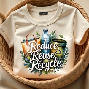 Reduzieren Sie Wiederverwendung Recycle PNG | Eco freundliche Clipart | Zero Waste digitaler Download | Nachhaltigkeit Kunst | Grünes Leben PNG | Erde Tag Design