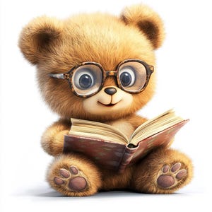 Baby Bear Clipart Set: Nursery Art & Stickers (Digital File)