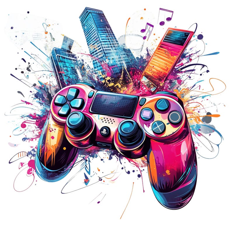 Game Controller Clipart: Gamer PNG Graphics (digital Download) - Etsy