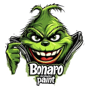 Grinch Christmas Clipart Set: Watercolor Holiday Stickers (Commercial Use)