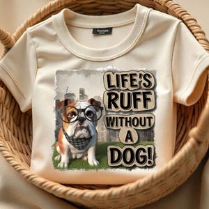 Funny Bulldog PNG: Dog Lover Shirt Design (Digital Download)