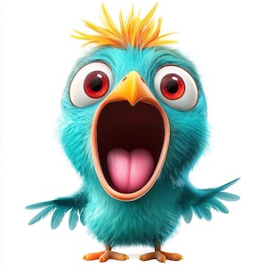 8 divertidos dibujos de pájaros / dibujos de pájaros extravagantes, png, jpj Dibujos de pájaros / Pájaros lindos para imprimir / Uso comercial / Revistas basura / Archivo digital