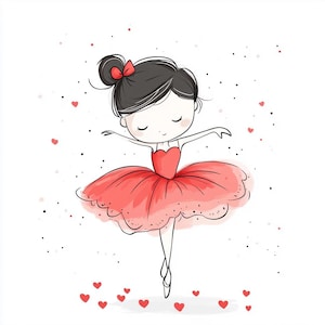8 Red Girl Clipart, Cute Girl Clipart,PNG,JPJ, Children Clipart, Chibi Girl Clipart, Cute Kids Clipart,Little Girl, Junk jornal,Siblimations