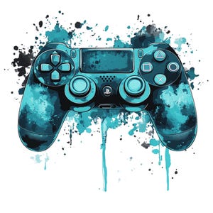 11 Video Game watercolor Clipart, Game Controller Clipart, Gamer Clipart, Gaming Clipart, PNG,JPJ Game Over, Video Games, PNG, digital file