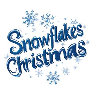 Christmas Snowflake Clipart Bundle: Winter Holiday Designs (PNG)