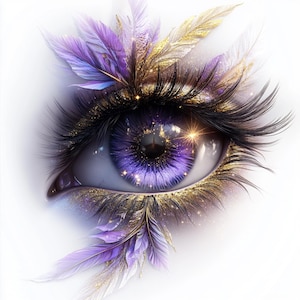 10 Clipart occhi colorati, JPJ, visione artistica, illustrazioni astratte, stampe digitali, uso commerciale, clipart maglietta, clipart sublimazione