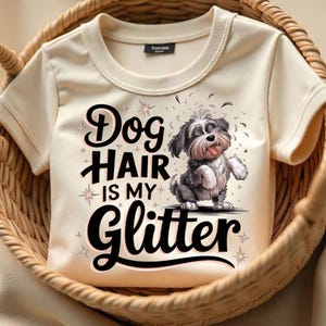 Dog Hair is My Glitter PNG: Funny Pet Lover Clipart (Digital Download)