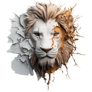 Lion Clipart PNG: Majestic Lion of Judah Designs (Digital Download)