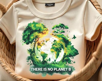Earth Day PNG: Watercolor Planet, Environmental Awareness (Digital Download)