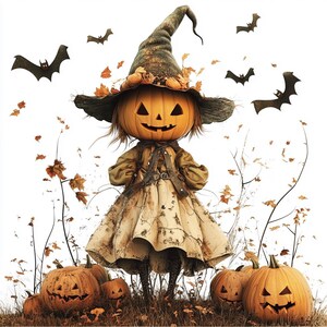 8 Halloween Cute Collection Clipart, PNG,JPJ Halloween Clipart, Cute Ghost Clipart, Bat Clipart, Halloween Bundle, Commercial Use File