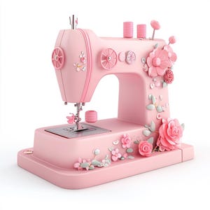 Watercolor Sewing Machine Clipart: Vintage & Modern Designs (Digital Download)