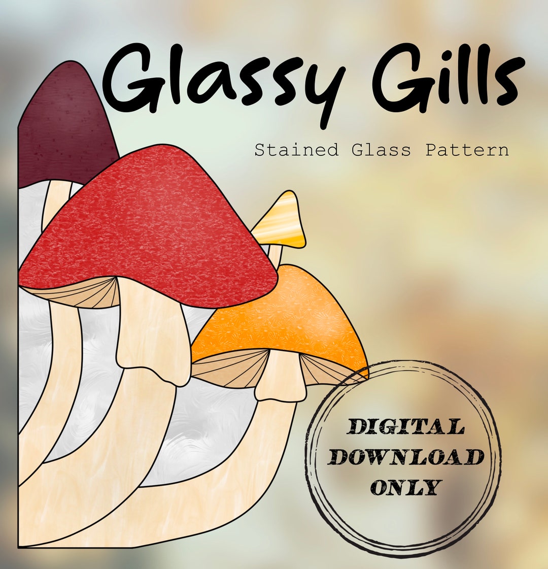 Glassy Gills Stained Glass Pattern - Etsy