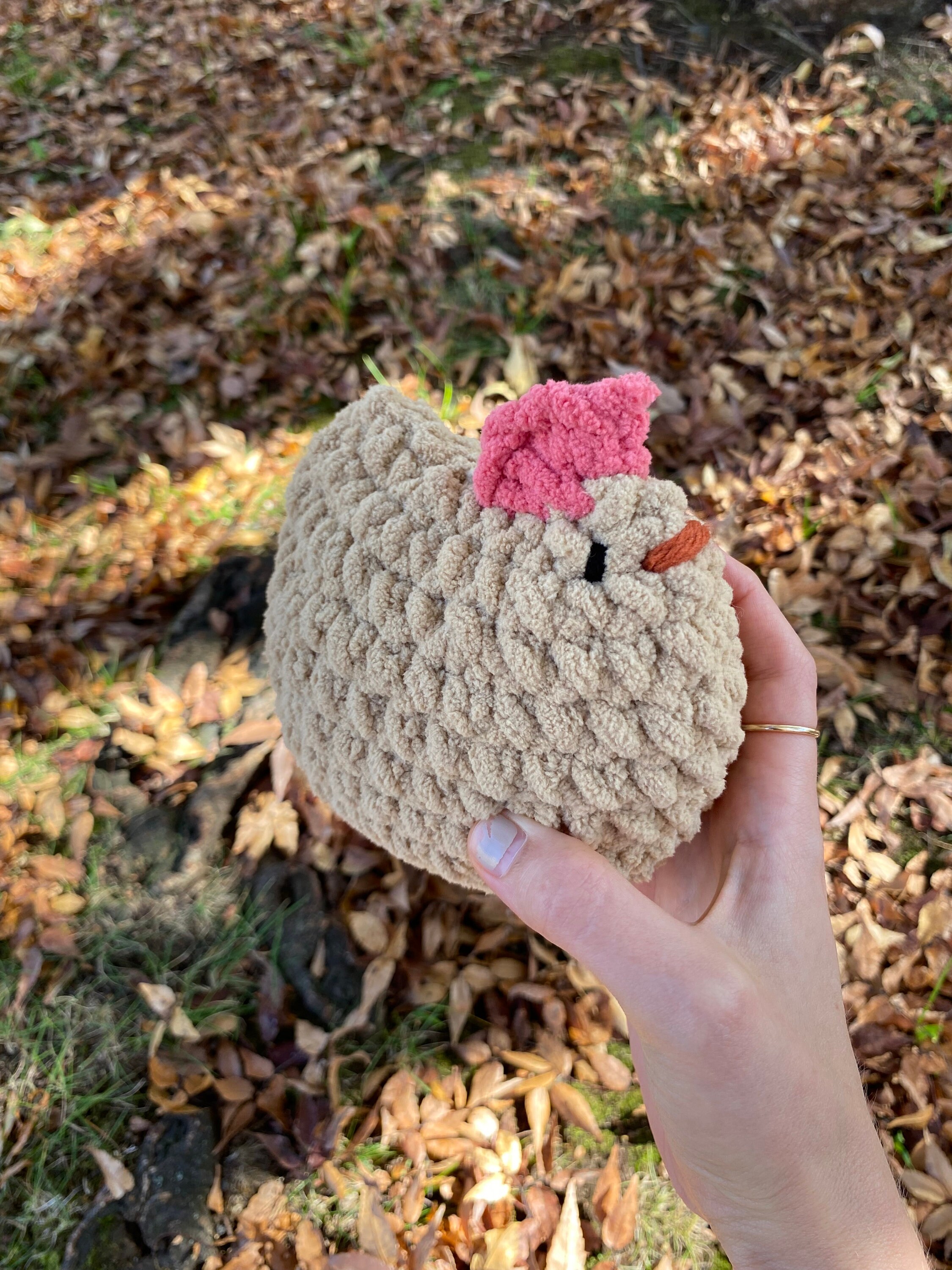 Crochet Chicken Plushie Stuffed Animal - Etsy