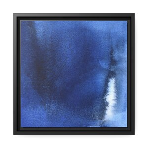 Framed Print on Canvas of original painting on Matte Canvas, Black Frame