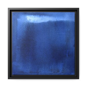 Framed Print on Canvas of original painting on Matte Canvas, Black Frame