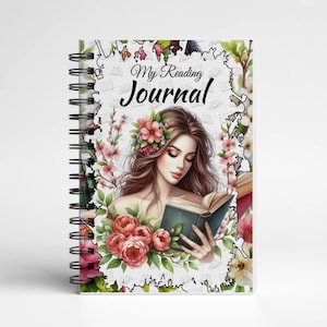 Personalized Reading journal A5 Sizes / Handmade Book Tracker / Custom Reading Log / A5 reading journal / Book review journal