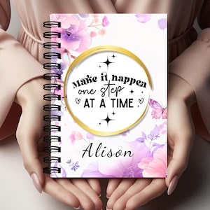 Personalised Motivational Quotes Notebook | Custom Inspirational Journal A4 & A5 | Positive Quotes | Unique Cover Design