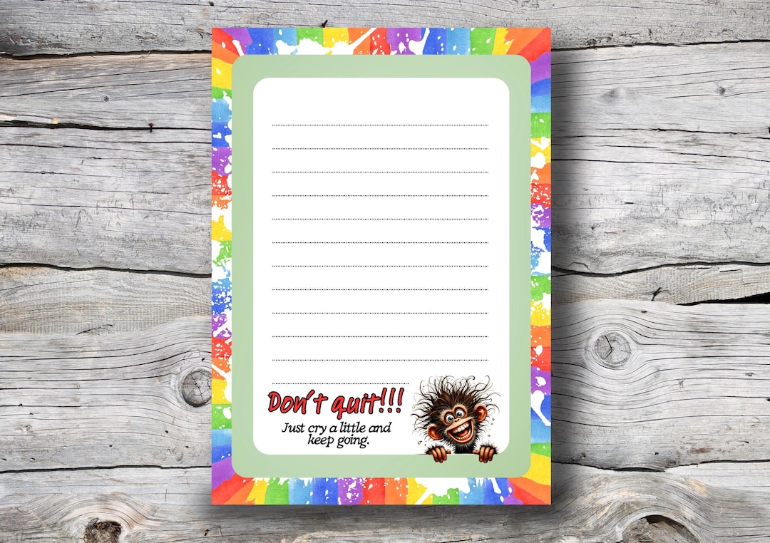 Funny Quotes Handmade Notepad: Sarcastic Quotes Notepad - Quirky ...