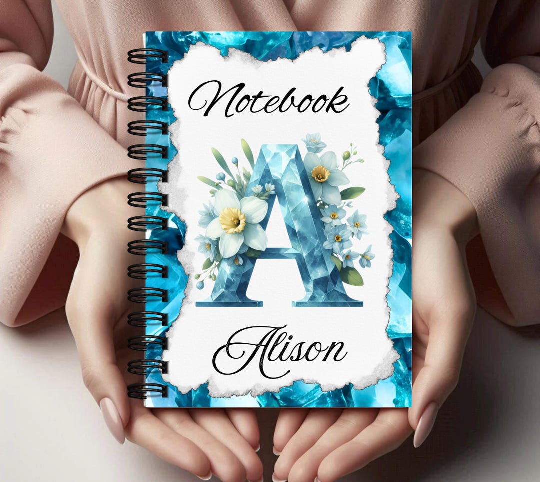Personalized March Birthstone/birth Flower Spiral Notebook A4/A5 Size ...