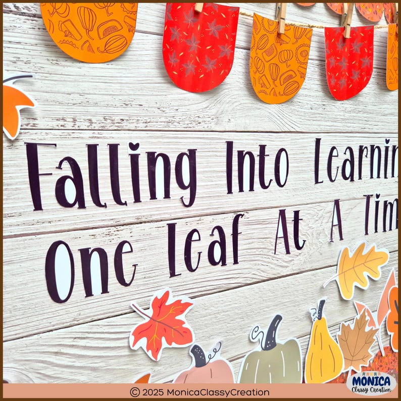 Boho Herbst Bulletin Board Kit Kürbis Patch Klassenzimmer Tür Dekor Herbst Bulletin Board Ideen Gemütliches Herbst Klassenzimmer Dekor Oktober Bulletin Board Bild 4