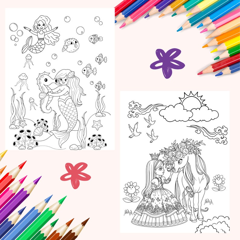 15 Printable Coloring Pages Cute Printable Coloring Sheets - Etsy