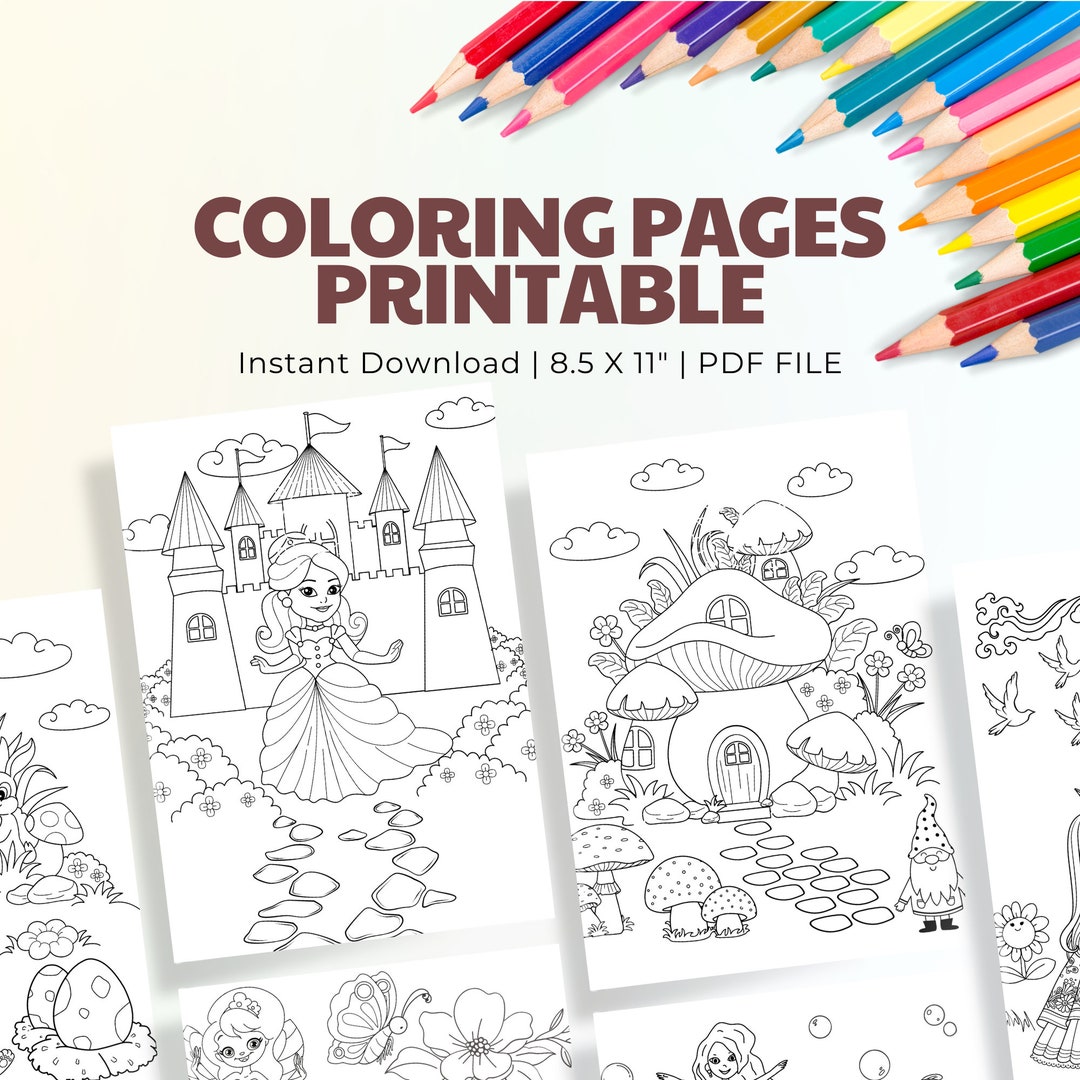 15 Printable Coloring Pages Cute Printable Coloring Sheets Etsy 15 Printable Coloring Pages Cute Printable Coloring Sheets Etsy