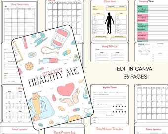 Medizinischer Planer Printable | Gesundheitstagebuch, Skizzenbuch, Skizzenbuch, Skizzenbuch, Skizzenbuch, Skizzenbuch, Skizzenbuch A4 A5 PDF