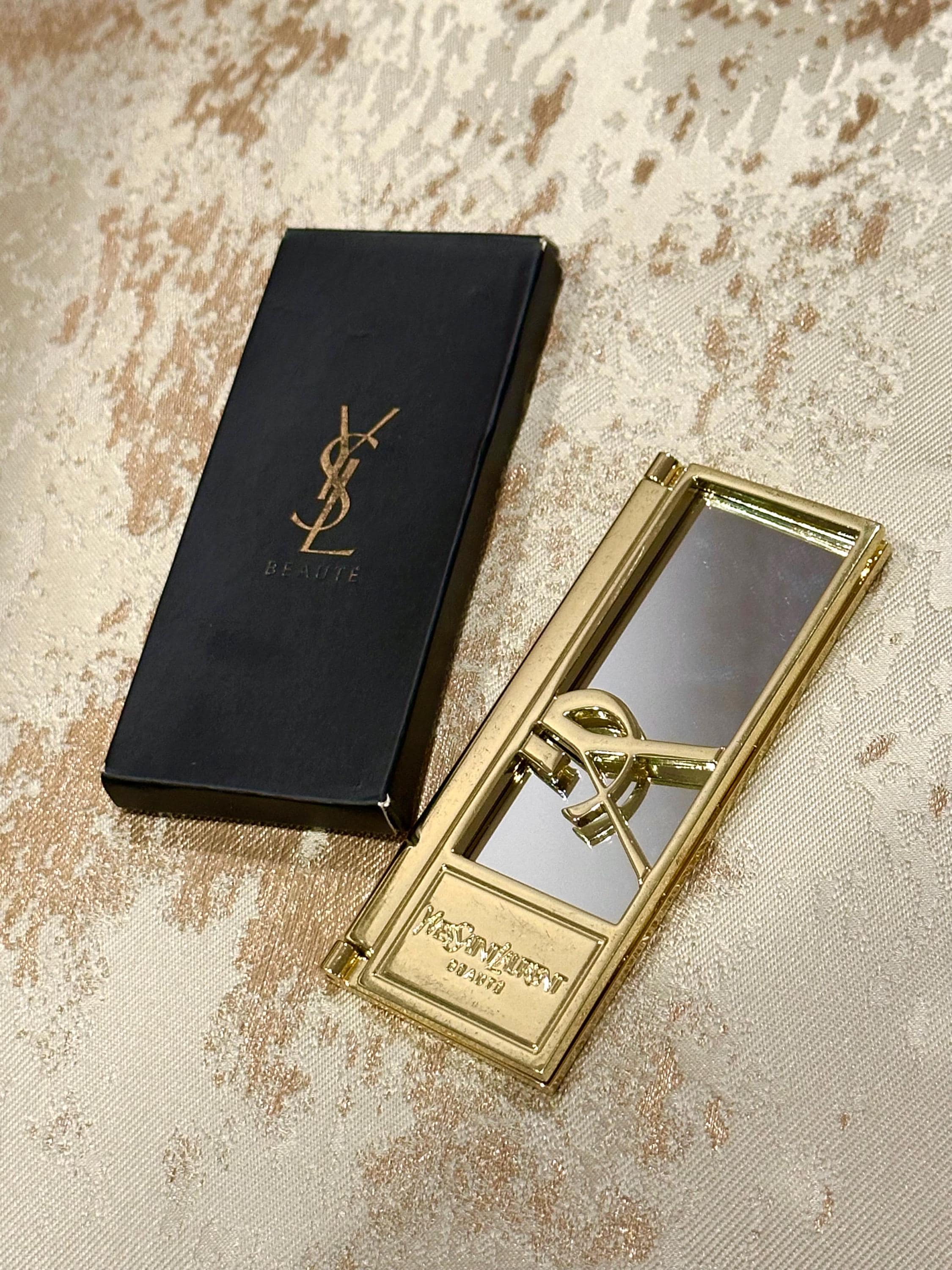 Authentic YSL Siant Laurent Gold Mirror 2000s Israel