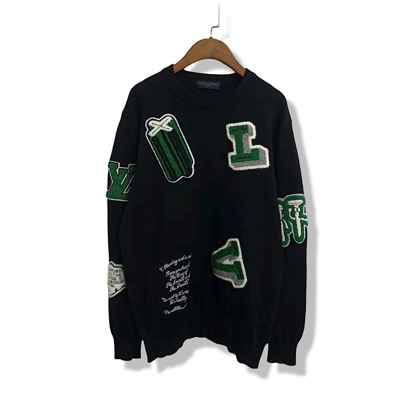 Louis Vuitton ダークグリーン セーター Authentic Vintage Louis Vuitton Pullover Sweater 2000s - Etsy