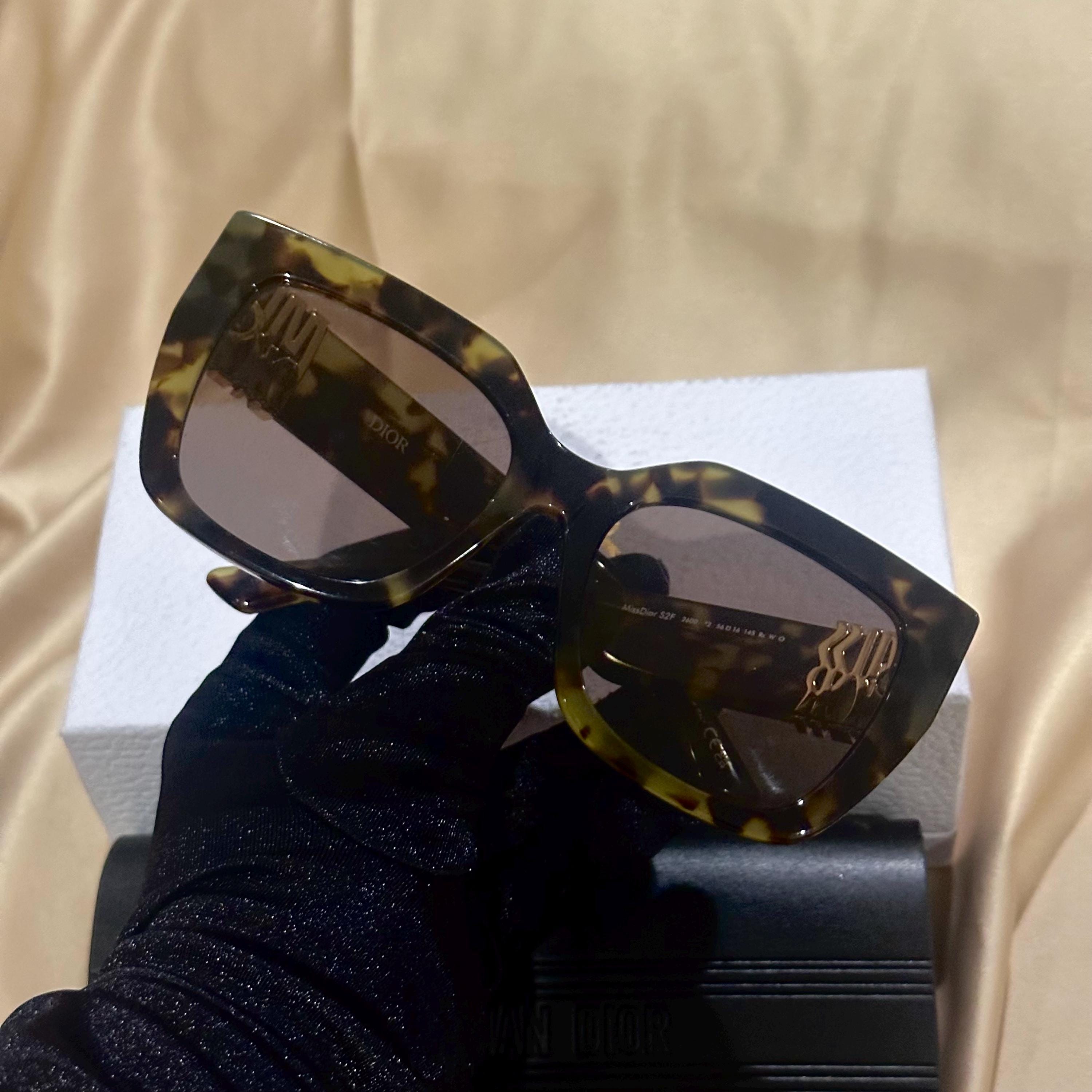 New! Dior Black and Gold Women\'s Sunglasses, MissDior S2F 10A0, Authentic CHRISTIAN DIOR Sunglasses MissDior S2F 10A0 main image 2