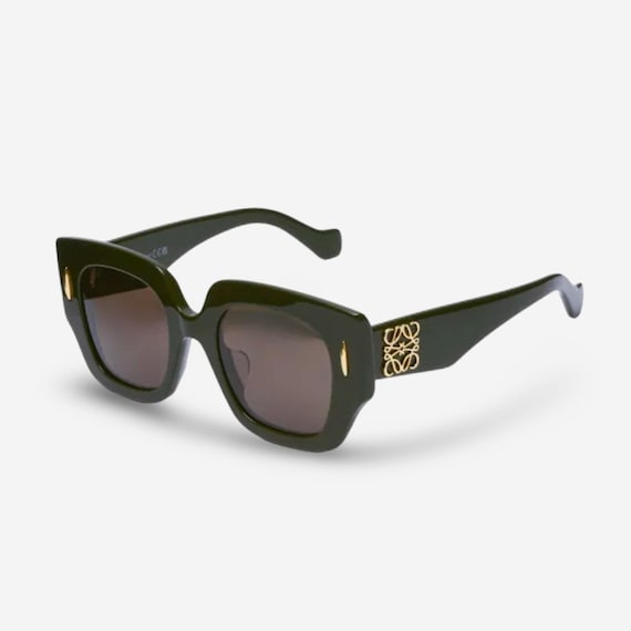 Original LOEWE Olive Green LW401129U Sunglasses - Etsy Israel display picture 2