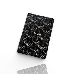 Classic Goyard Paris monogram black card holder 2000s